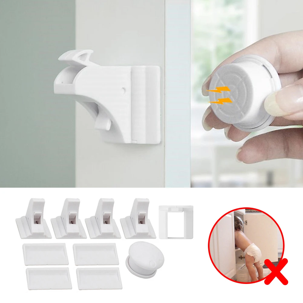 

Невидимый ограничитель для шкафа, магнитная защита для детей, защита для домашних животных, безопасность для детей, блокиратор для шкафа, ящ...