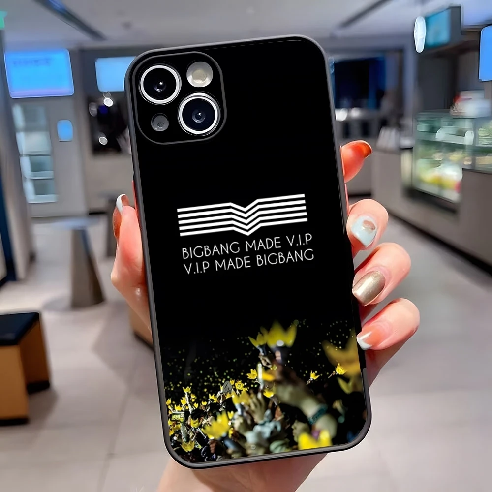 B-BIGBANGs Phone Case Matte Translucent For IPhone 15 Pro 16 Max 13 11 12 14 Xs X Xr 7 8 Plus Se Back Cover