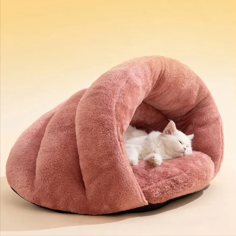 

TLNY Cat Nest Winter Warm Quilt Sleeping Bag Fully Enclosed Kitten Bed Cat Slipper Winter Pet Cat Supplies Cat Bed Cat House