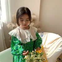 girl dress%c2%a0party evening gown cotton skirts 2022 elegant spring autumn flower girl dress vestido robe fille beach school kids ba