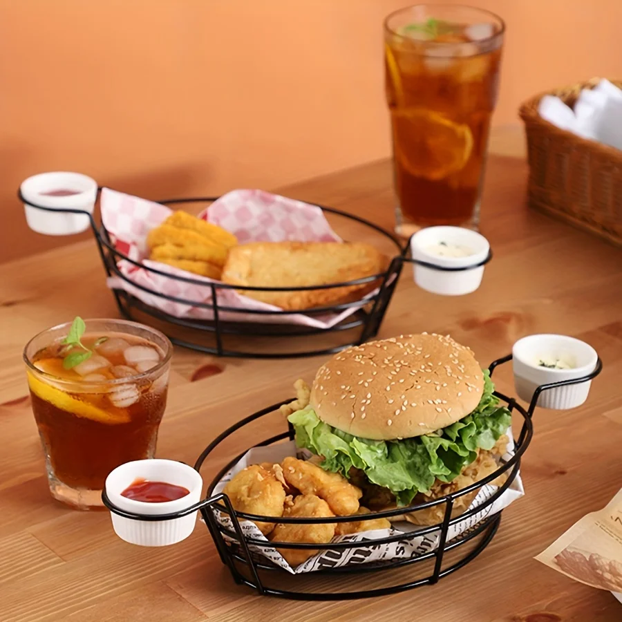 Кухонная корзина из нержавеющей стали для картофеля жареных куриных крыльев и