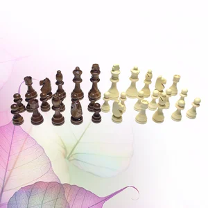 Деревянные шахматные фигурки, 32 деревянные шахматные фигурки, замена международных шахматных игр для шахматной доски (2 5 дюймов)