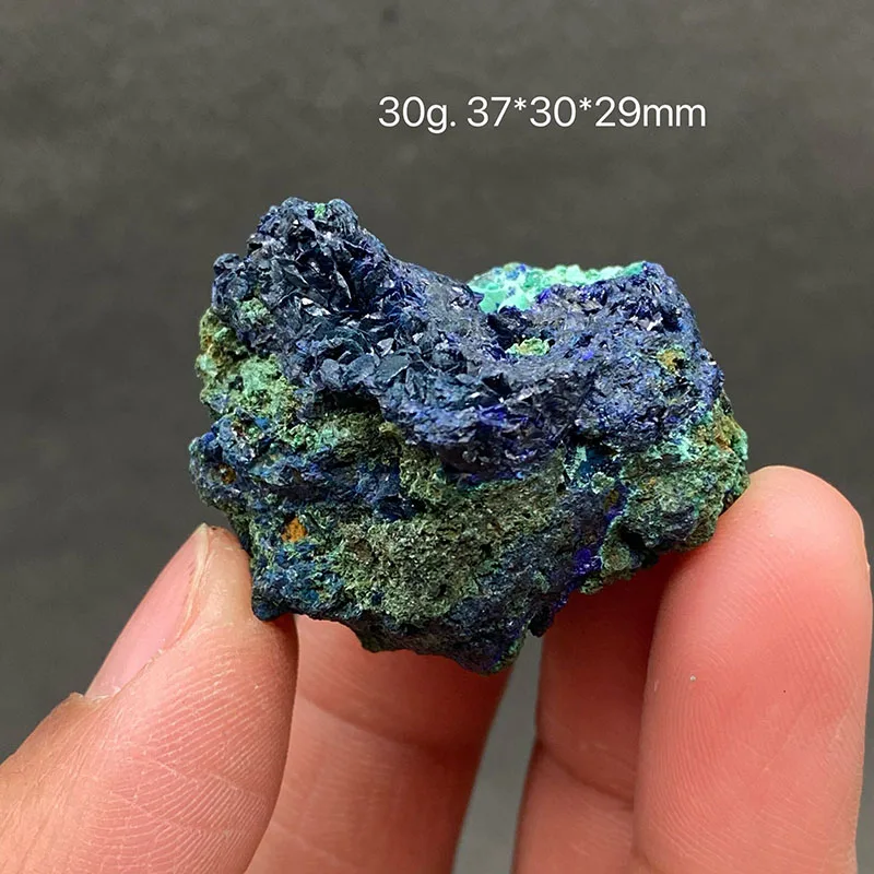 

100% натуральный азурит, симбиотик, необработанный камень, минеральный образец, коллекция целебных кристаллов, драгоценных камней из Китая