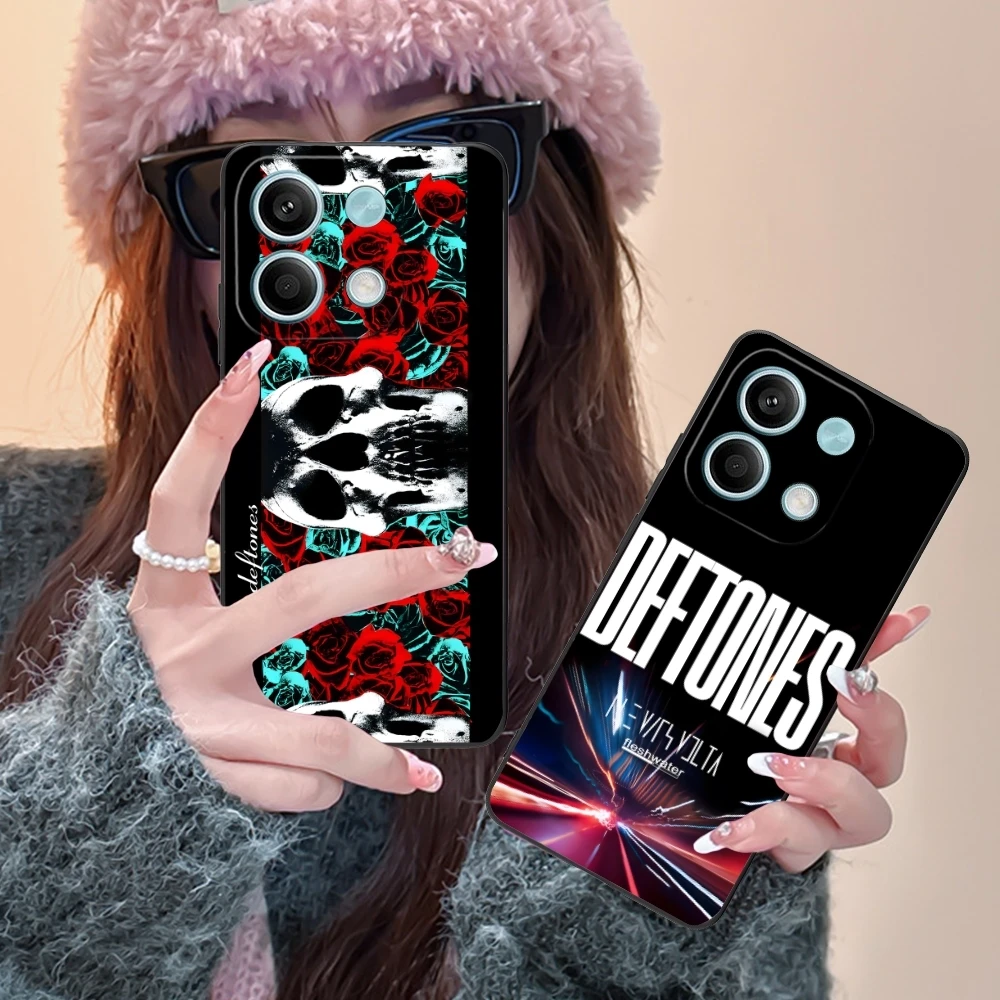 Fashion D-Deftones Mobile Cell Phone Case for Xiaomi POCO M6 M5 M4 M3 X6 X5 X4 X3 F6 F5 F4 F3 F2 C40 Pro GT 5G Black Cover Shell