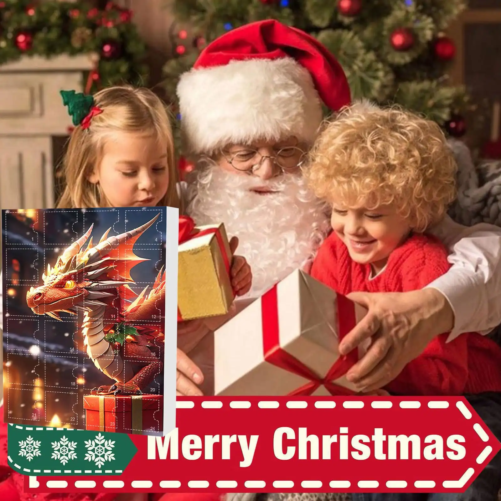 Рождественский календарь обратного отсчета с 24 подарками-сюрпризами включая