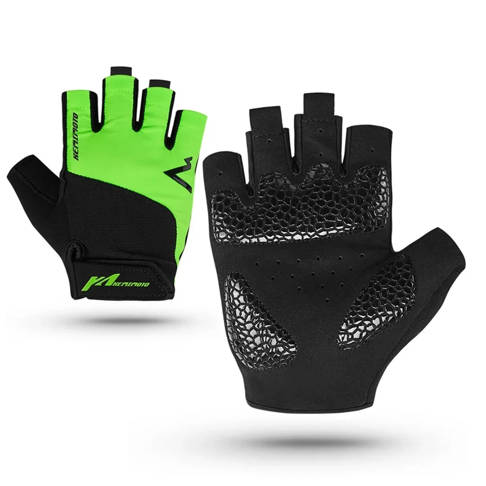 

Летние велосипедные перчатки с половиной пальца для мотоцикла, противоударные дышащие MTB, дорожные велосипедные короткие перчатки для мужчин и женщин, спортивные перчатки для мотокросса