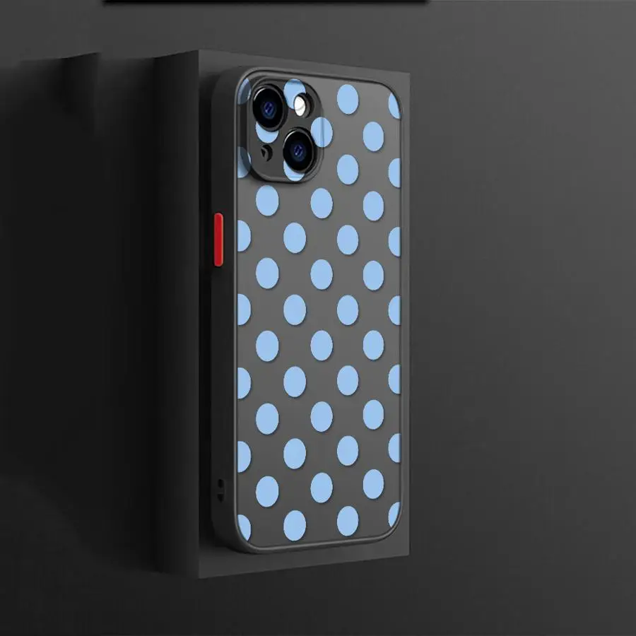 Роскошный чехол Ins Polka Dots для iPhone 17 Pro Max 15 7 8 SE 11 17e 16 Plus 12 14 XS XR 13 Mini Air Back Phone Cover (art.: 3920da7eaa4e5) - 3920da7eaa4e5