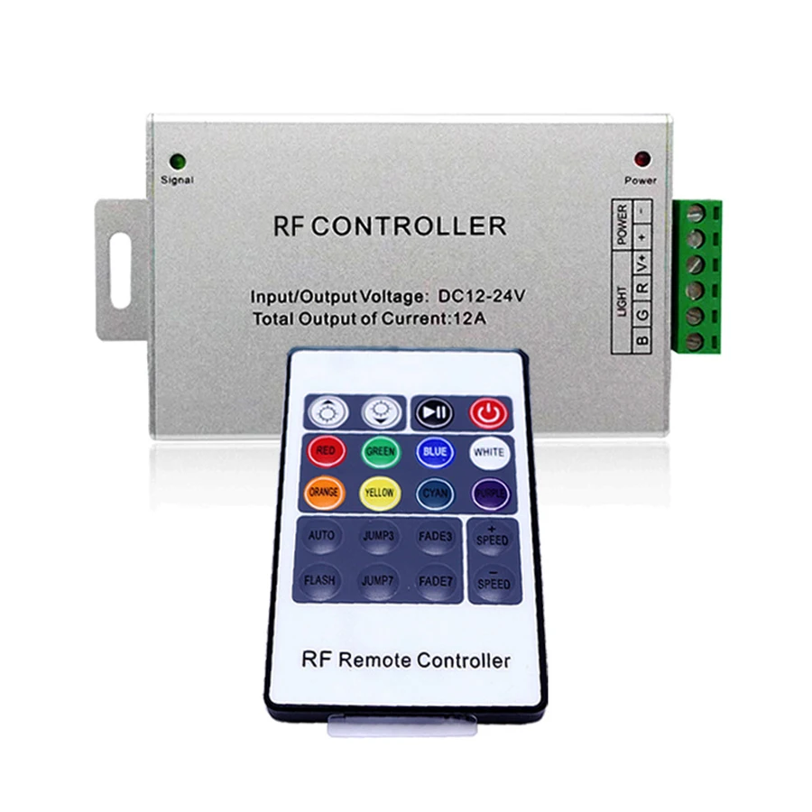 

1Set 5-24V 6A 12A 24V 20 Keys 288W Wireless RF Remote RGB LED Controller 3Channels Mini LED Dimmer For LED Strip 5050 2835 5730