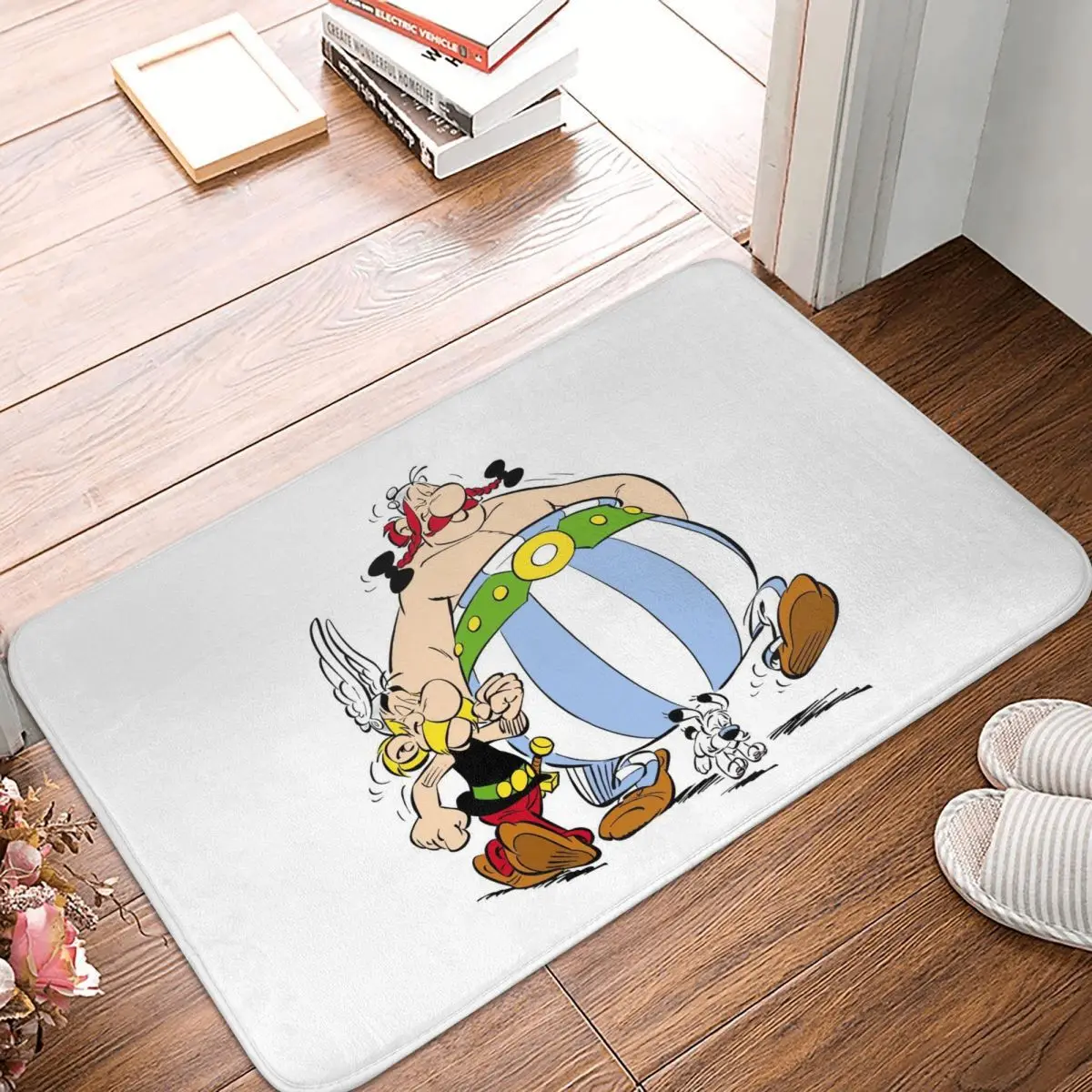 

Asterix Obelix Doormat Rug carpet Mat Footpad Bath mat Non-slip toilet Balcony Parlor durable Washable