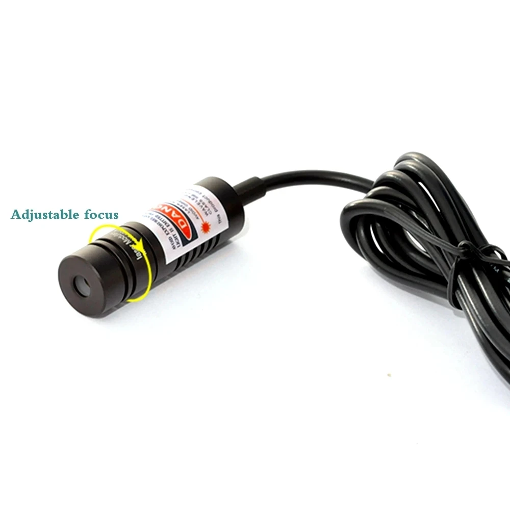 Промышленный фокусируемый 650 нм 10 МВт красный лазерный диодный точечный модуль 14