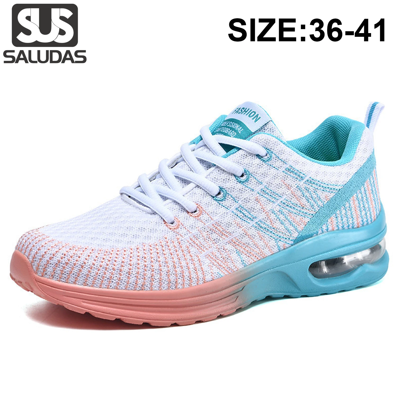  SALUDAS Women Air Cushion Sneakers New Fashion Luxury Women Shoes Breathable Lightweight Outdoor Running Shoes Women