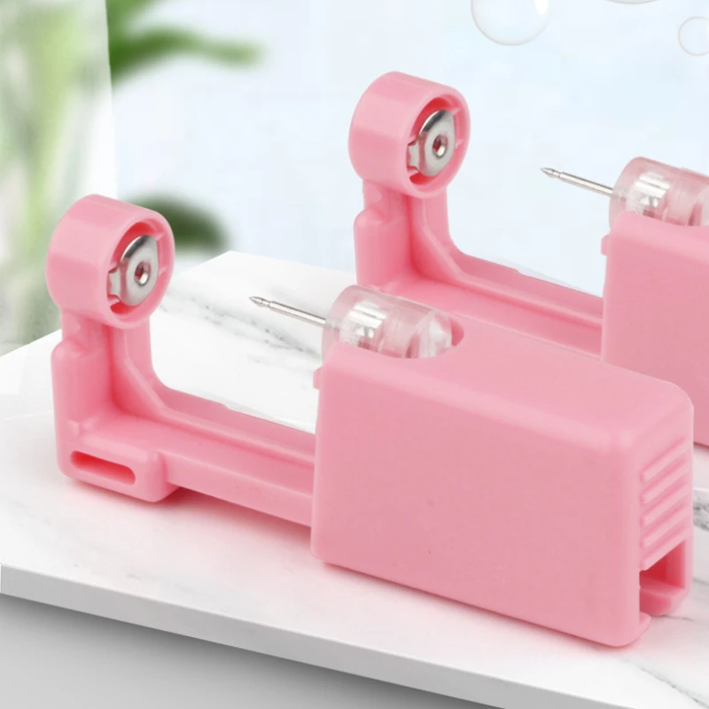 Одноразовый стерильный розовый пирсинг для ушей второго поколения 1-8 шт.