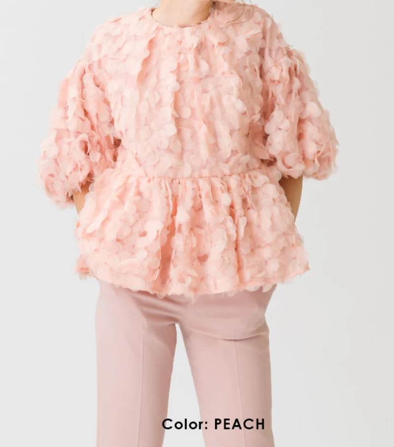 

Женская винтажная рубашка с оборками, Повседневная блузка розового цвета с круглым вырезом и рукавом до локтя, свободного покроя, в японском стиле, весна-лето 2023