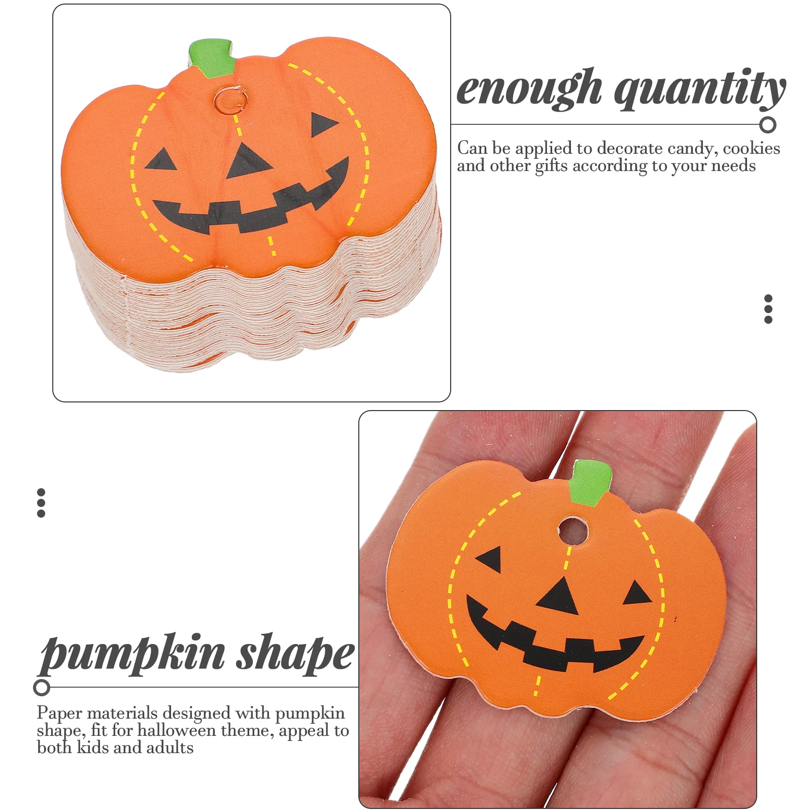 100 шт. подвеска с тыквой и этикеткой подарочная бирка бумага на День Благодарения