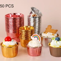 50pcslot muffins cup paper cupcake wrappers baking cups cases muffin boxes diy cake tools for party kitchen baking accessories