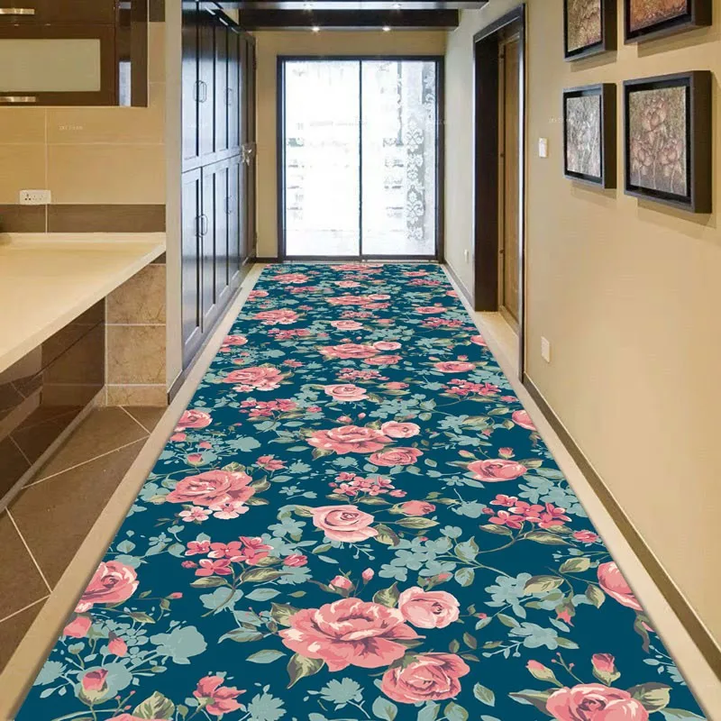 

Reese Traditional Vintage Flower Lobby Carpets Long Rugs Stairway Hallway Home Hall Decor Corridor Aisle Party Wedding Anti Slip