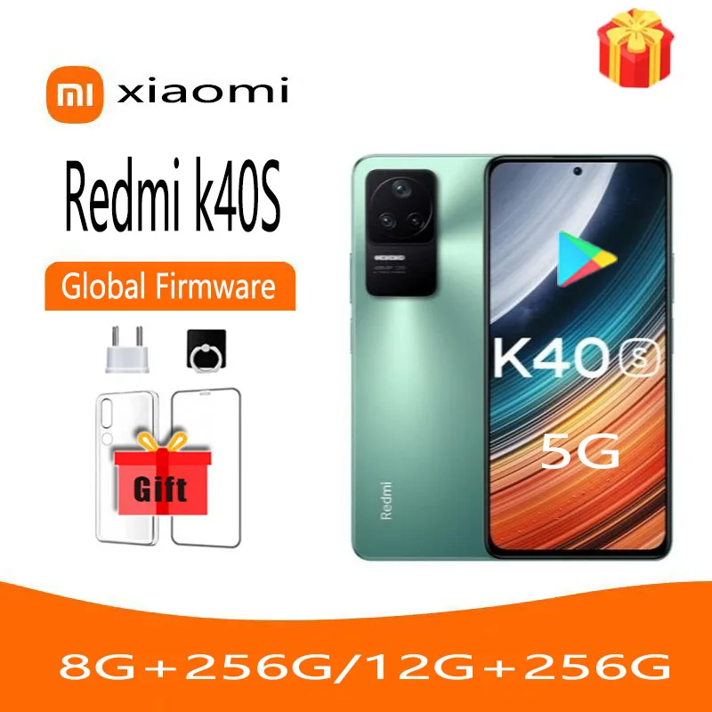 Смартфон 5G Redmi K40S 12G 256G Qualcomm Snapdragon 870 с глобальной прошивкой 6,67 дюйма