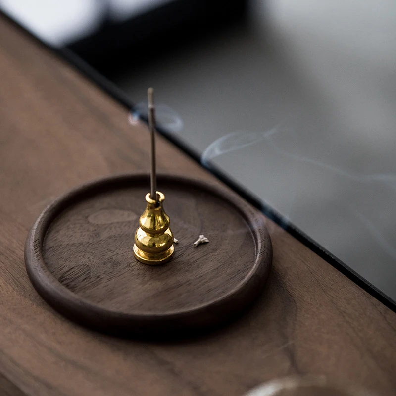 1 шт. подставки под чай декоративные из орехового дерева прочные термостойкие