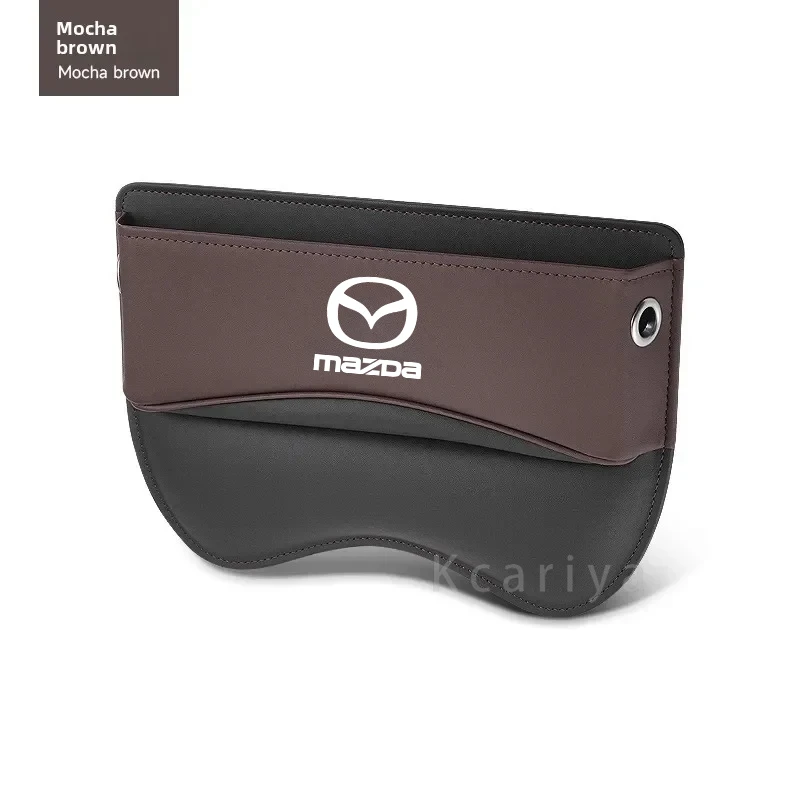 

Органайзер для автомобильного сиденья, кожаный щелевой ящик для хранения для Mazda 3 5 6 SKYACTIV Axela Atenza CX30 CX5 CX8 CX9 MX5 RX8 RX7 BT50