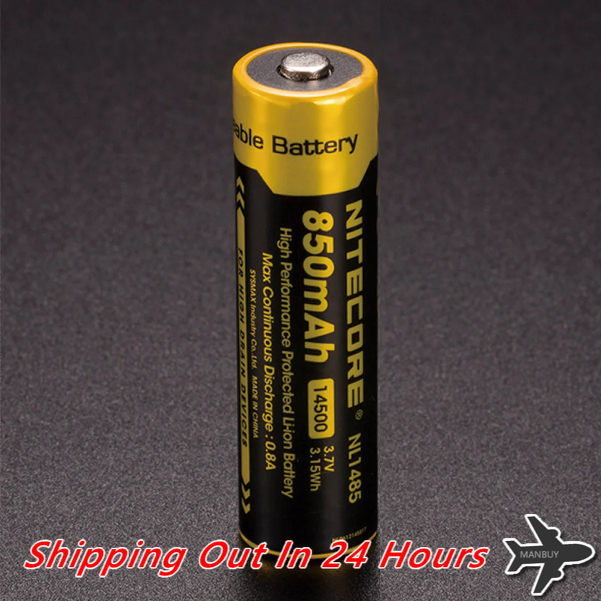 

Литий-ионный аккумулятор NITECORE NL1485 14500, 850 мАч, 3,7 в, 500 Вт/ч