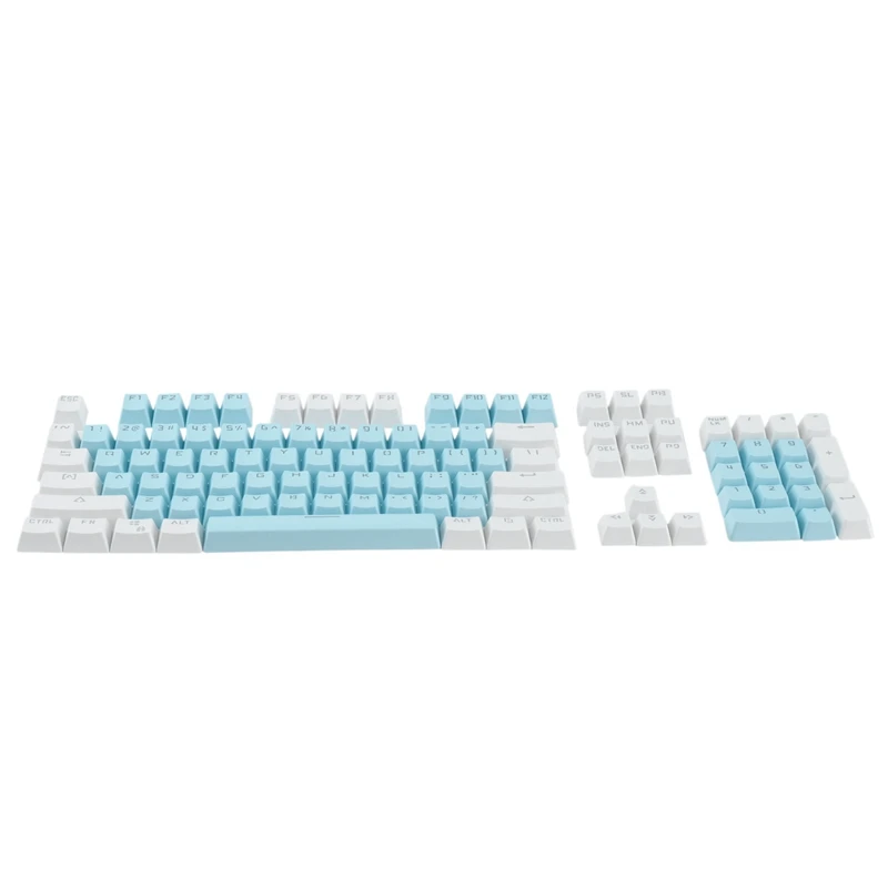 

104-Key Two-Color Translucent Keycap Set, Suitable for Mechanical Keyboard, Universal