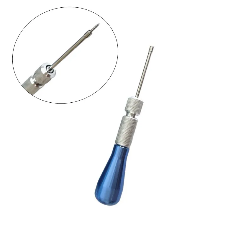 

Dental Mini Screw Implants Orthodontic Bone Anchor Micro Screws Self-Taping Spring Anchor Screwdriver Blue