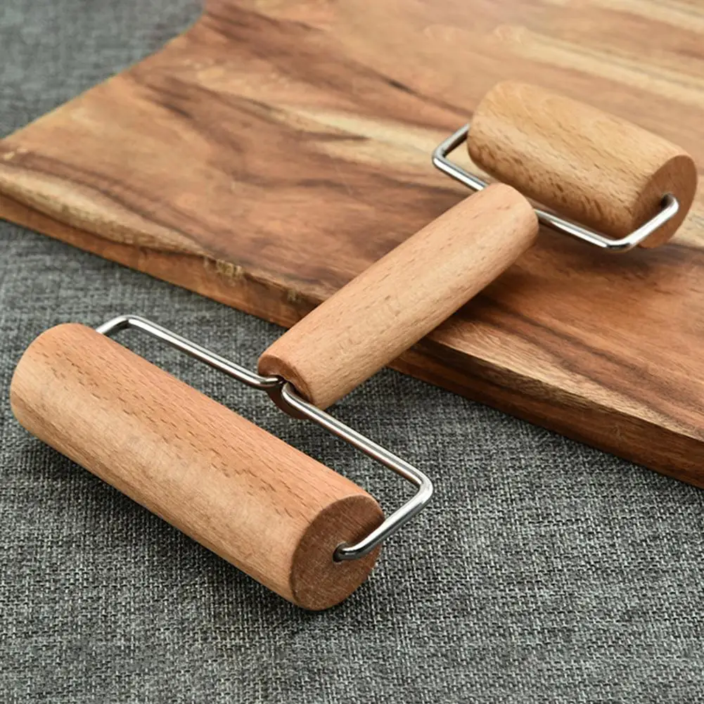 

Dual Ended Wooden Rolling Pin Flour Pastry Dough Roller Kitchen Baking Tool