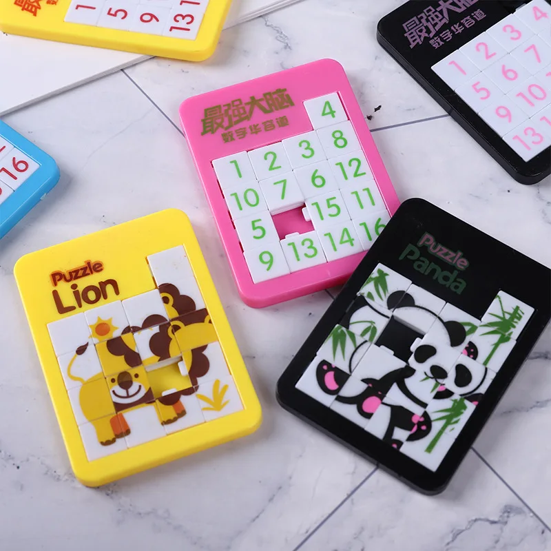 

Fashion New Early Educational Toy Developing for Children Jigsaw Digital Number 1-16 Animal Cartoon Puzzle Game Toys