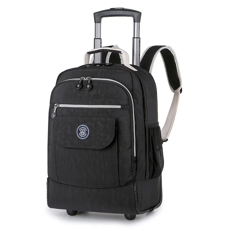 

Fashion Trolley Luggage Backpack With Wheels Travel Large Capacity Trolley Bags Rolling Bag Business Laptop Schoolbag