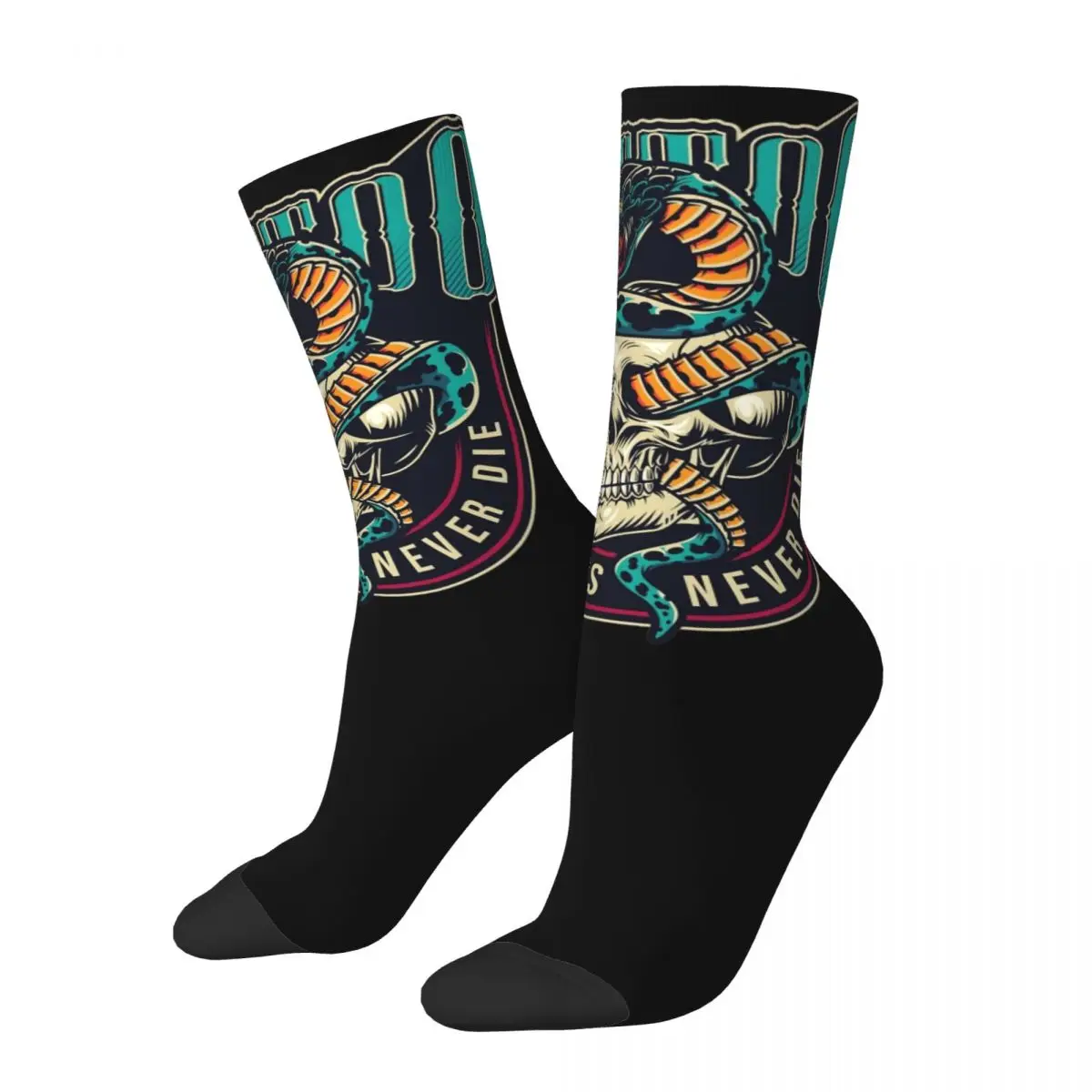 Compression Snake And Skeleton Graphic Long Socks Warm For Women's Little Small Gifts
