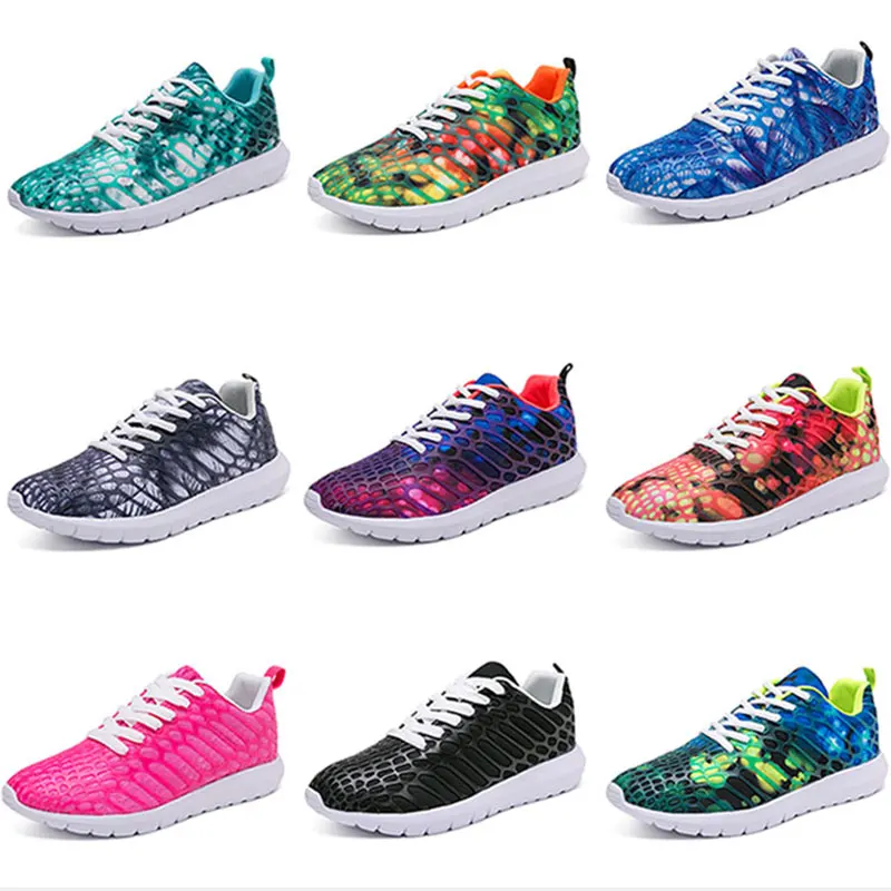 

2022 Spring and Summer Lovers Camouflage Comfortable Breathable Running Casual Shoes Fashion Women's and Men's Sports Shoes
