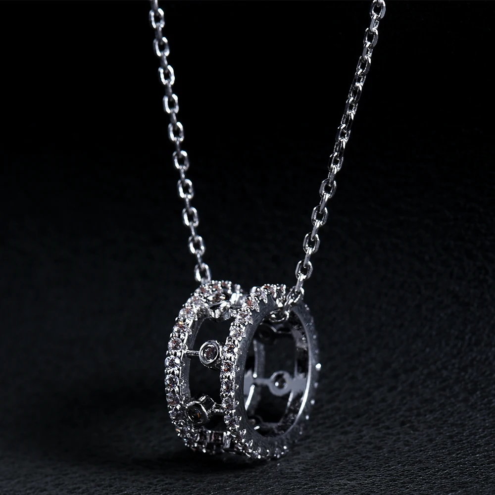 

Siscathy Unisex Simple Luxury Romantic Couple Pendant Necklace Chain for Women Sexy Clavicle Chain Korean Fashion Jewelry