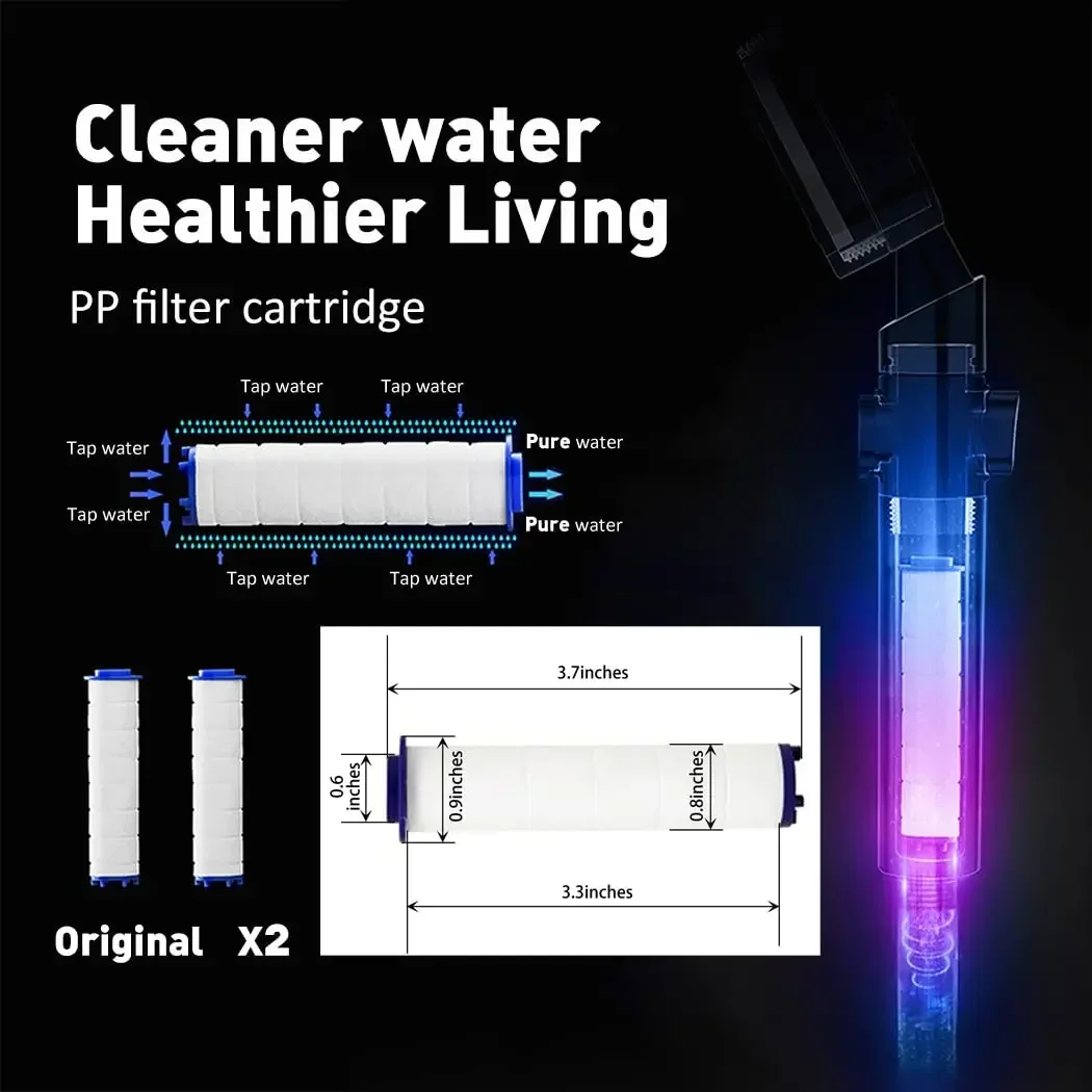 Водосберегающая ручная душевая головка высокого давления с пропеллером и