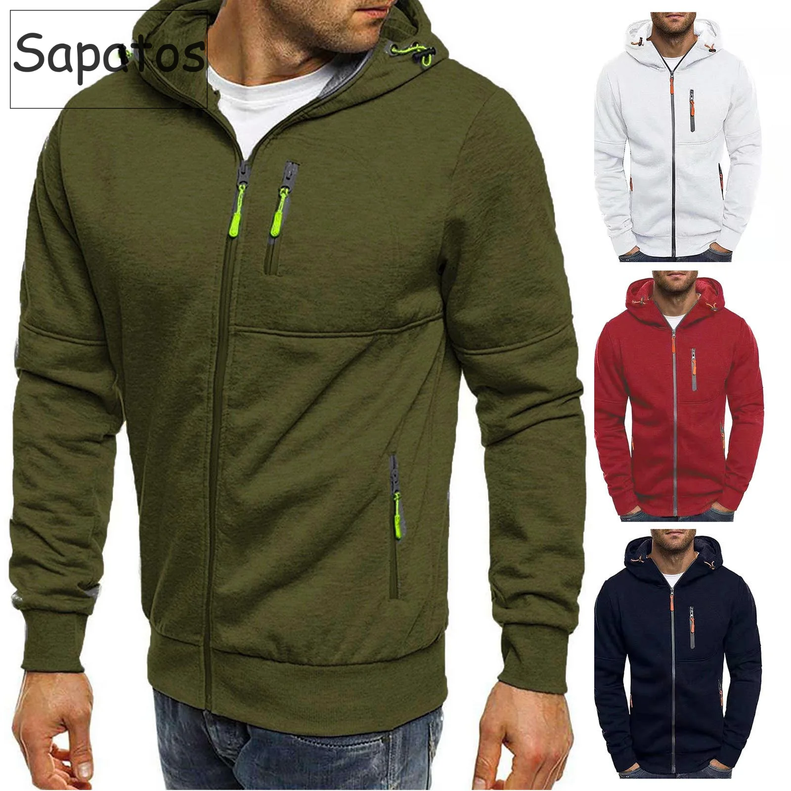 Бесплатная доставка в россию мужские толстовки спортивная куртка повседневный
