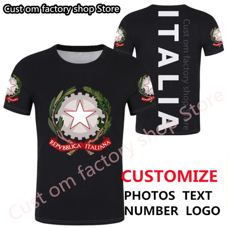 

ITALY t shirt diy free custom made name number ita t-shirt nation flag it italian country italia college print logo text clothes