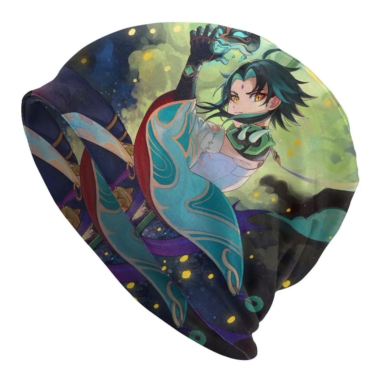 

Genshin Impact Xiao Skullies Anime Game Caps Windproof High Quality Autumn Printed Bonnet Hat for Men Women Gorra