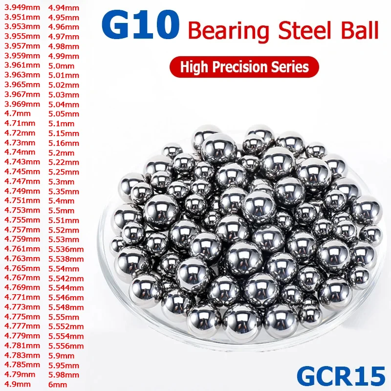 

Стальные шарики подшипника G10 3,95-6 мм