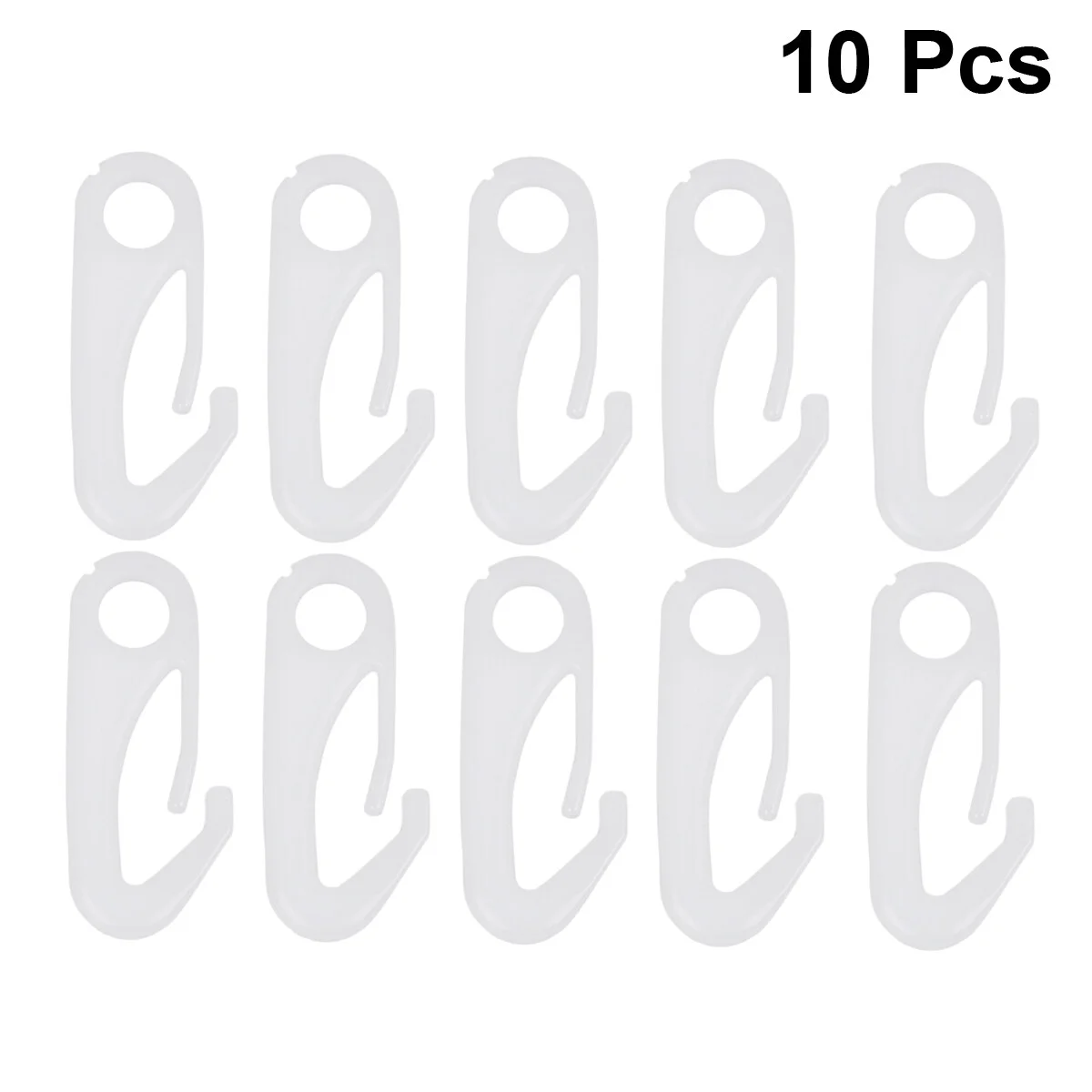 

10 Pcs Hook Flappole Plastic Hooks Hanging Outdoor Flagpole Buckle Sign Nylon Attachment