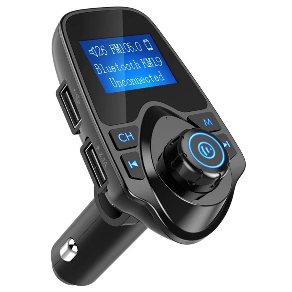 

Автомобильный беспроводной Bluetooth FM-передатчик T11 с ЖК-экраном, mp3-плеер, зарядное устройство для автомобиля с двумя USB-портами 5 в 2,1 А