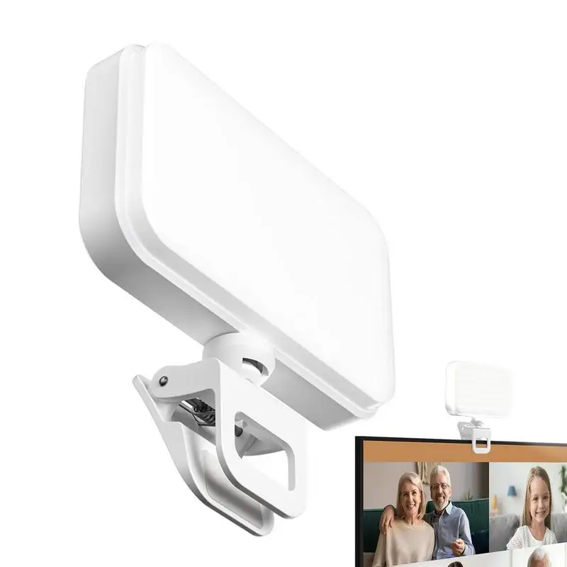 

Video Conference Clip Light Live Streaming Lighting Accessory With 3 Lighting Modes 5 Brightness Levels Photography Meeting Face