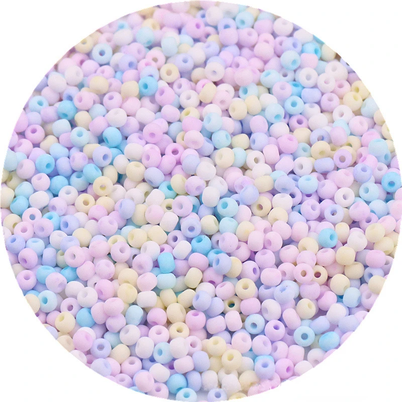 

330PCS 3mm Macarons Frosted Glass Seed Baeds High Quality Matte Loose Beads for DIY Making Earrings Crafts Jewelry Findings