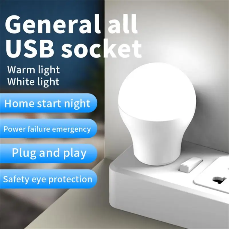 

Reading Book Bedroom Out Portable Desk 1/3/5pcs Plug Lamp Small Night Round Protection Going Eye Light Lamp Light Light