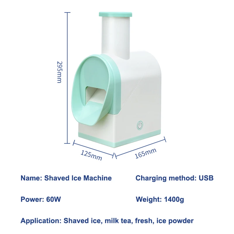 Беспроводная электрическая бритва для льда USB перезаряжаемая дробилка