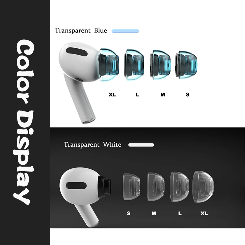 Улучшенные Силиконовые амбушюры для наушников Apple AirPods Pro противоскользящие
