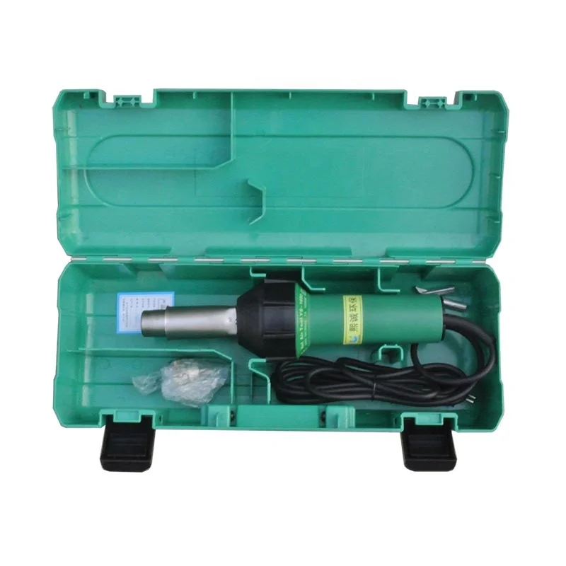 

1600W Plastic Welder Hot Air Weld Gun with Roofing Seam Rollers/Seam Tester Probe and Weld Nozzle (Plastic Carrying Case)