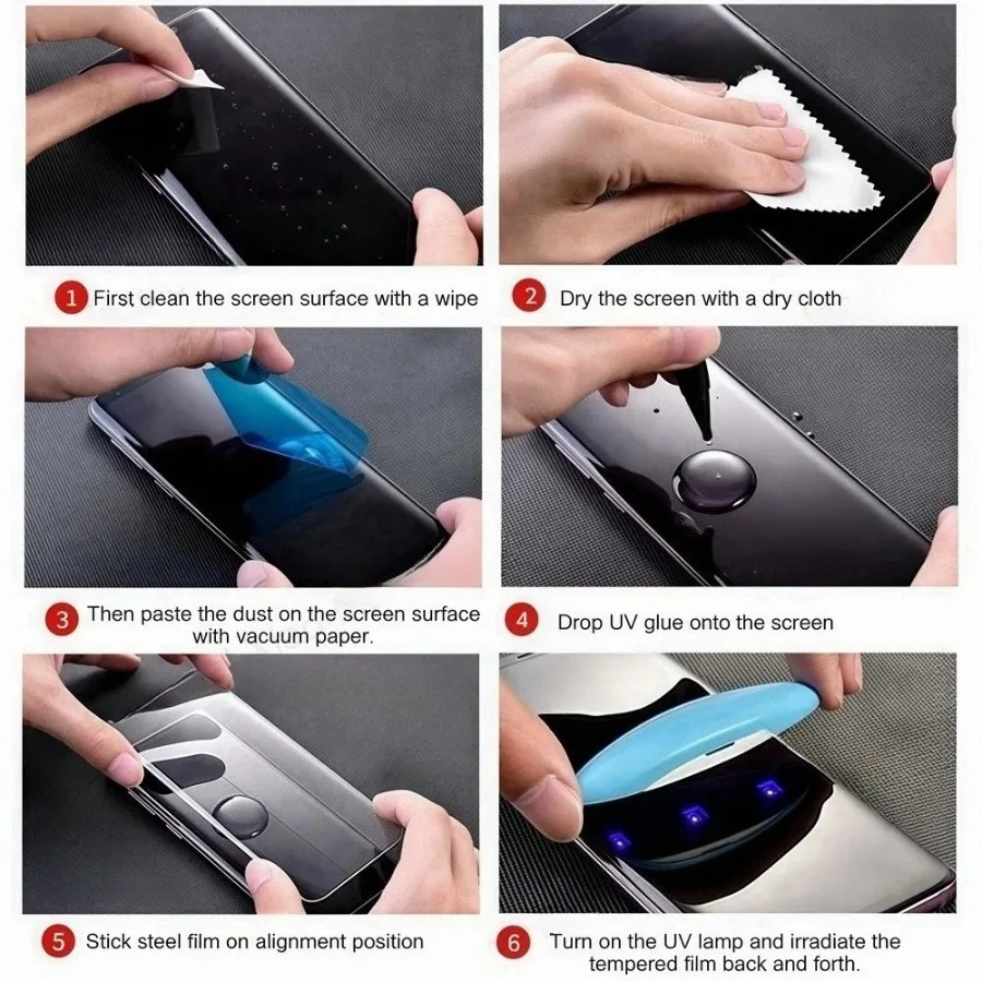 Фото УФ-закаленное стекло с полным клеем для Huawei nova 11 12 13 Pro Enjoy 70X Защитная пленка для экрана для Huawei P60 P50 P40 Mate 70 60 №5