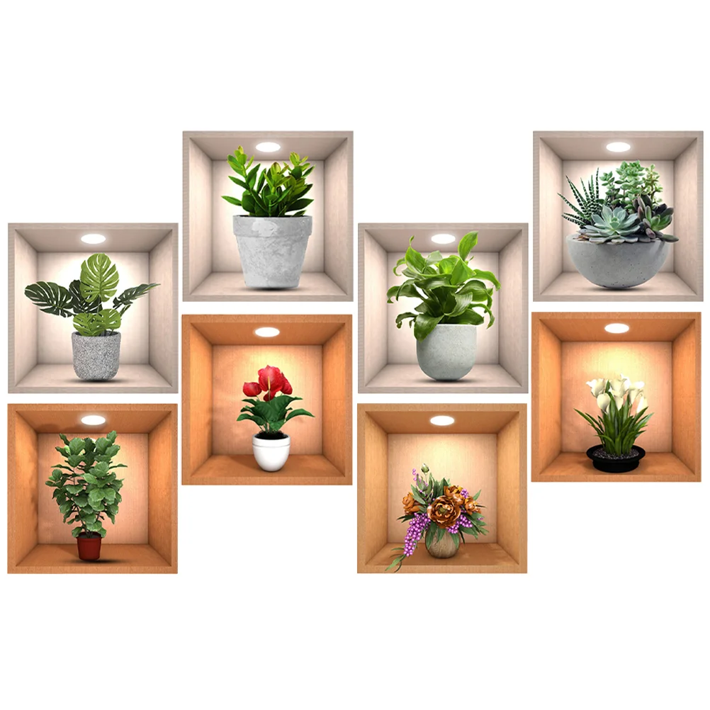 

8 шт., декоративные наклейки на стену