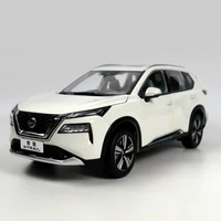 118 nissan x trail 2021 white diecast miniature metal model car toy gifts collections doors open