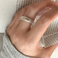french sterling silver tone twill ring minimalist female ins net red temperament versatile fashion jewelry accessories