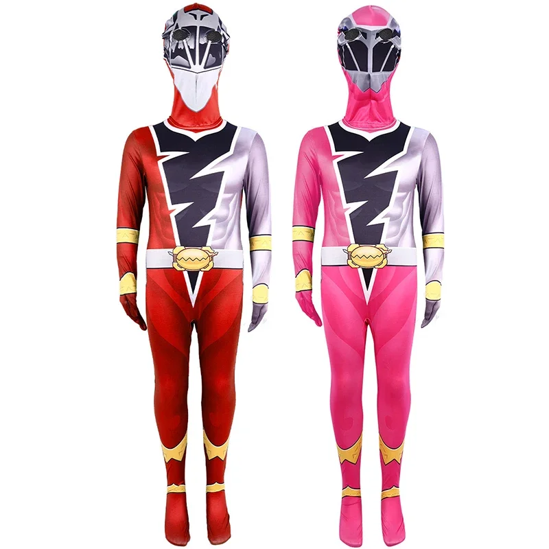 Аниме Chique Volwassen Kids Ranger Kishiryu Sentai Ryusoulger Косплей Kostuum комбинезон для Хэллоуина